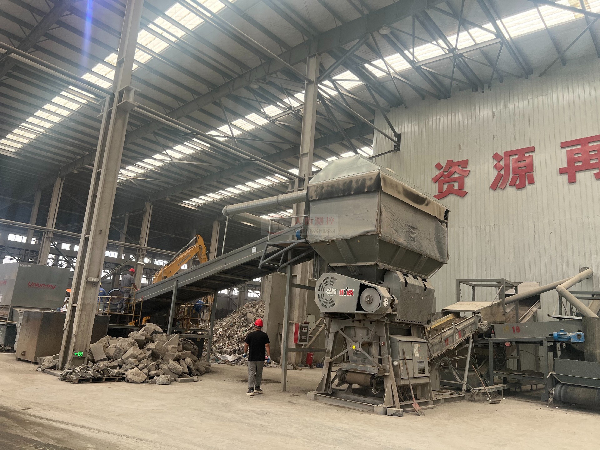 揚(yáng)州建筑垃圾中轉(zhuǎn)站皮帶秤項(xiàng)目